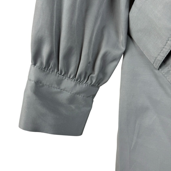 Vertigo Paris Jacket Ruffle Neckline Dusty Green Size Medium - Picture 5 of 11